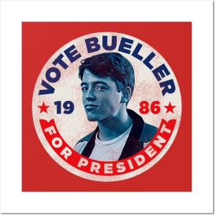 Vote Bueller Worn Button Posters and Art